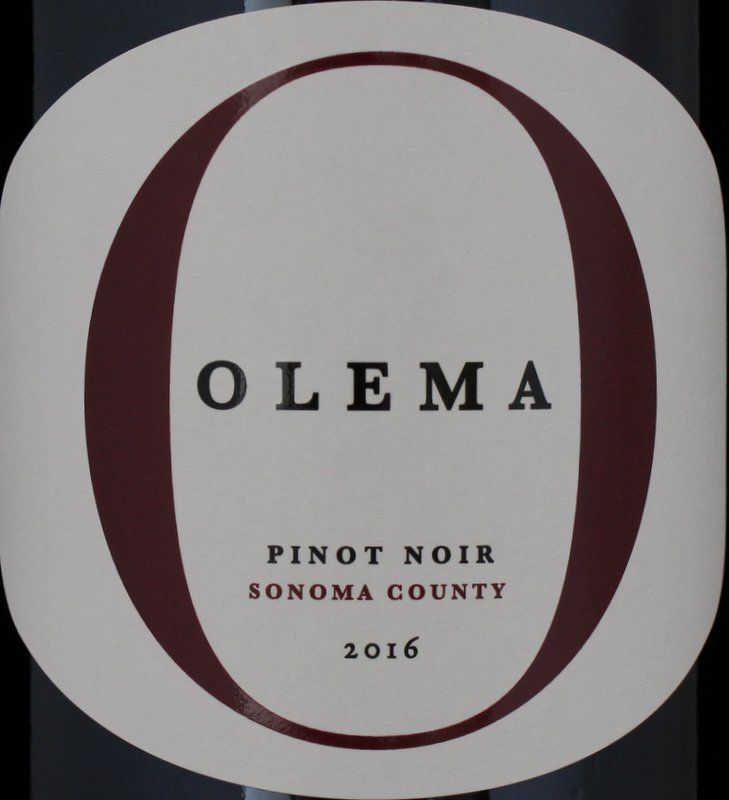 2016 Olema Pinot Noir